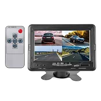 Amazon.com: EWAY 7 Inch TFT LCD Monitor Quad Split View HD